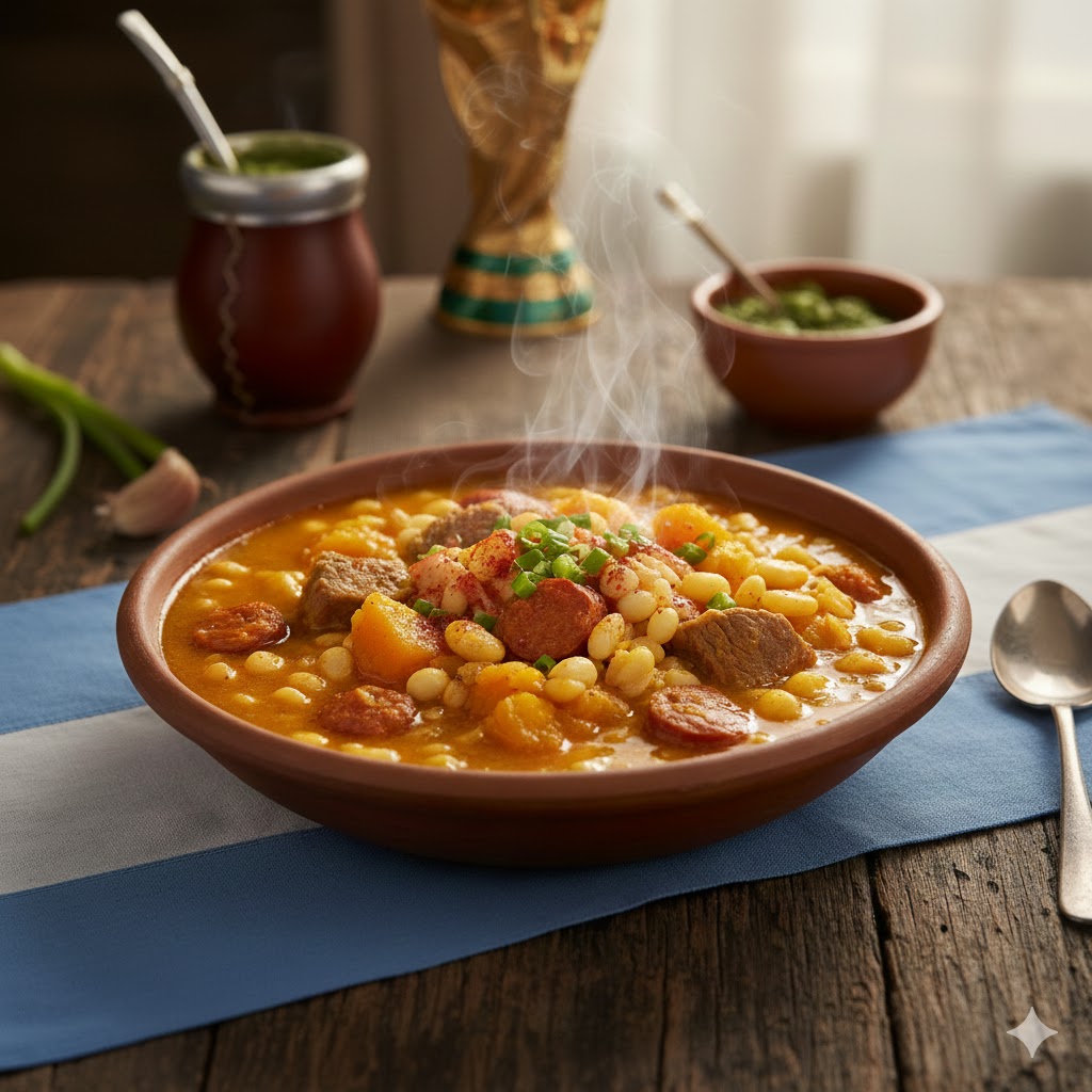 Receta tradicional argentina. Locro casero